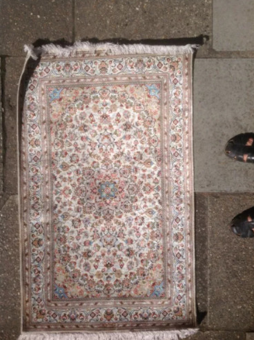 Luxurious Valentine's Gift / Home Decor ! Beautiful Handwoven Silk Persian Rug/ Carpet!  0