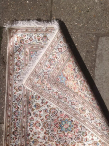 Luxurious Valentine's Gift / Home Decor ! Beautiful Handwoven Silk Persian Rug/ Carpet!  2