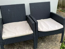 Garden Furniture Chairs and Table-Free to Collector thumb 1