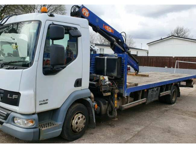 2007 DAF LF45 180 Truck with Crane 12 Ton Gross with Hiab  2