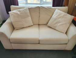 Beautiful Oak Furniture Land Sofa Bed, Armchair and Foot Stool thumb 1