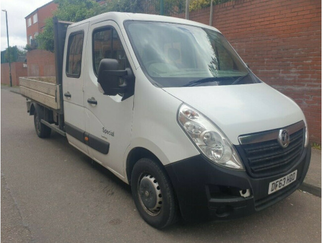 2014 Vauxhall Movano, Crew Cab Pickup Dropside Flatbed Truck  0