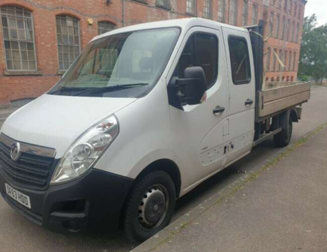 2014 Vauxhall Movano, Crew Cab Pickup Dropside Flatbed Truck  3