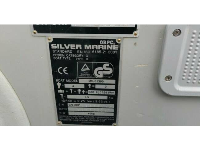 Silver Marina MS-81300 Inflatable Boat thumb 7
