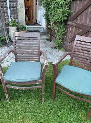 Teak Garden Chairs (6) Furniture  4