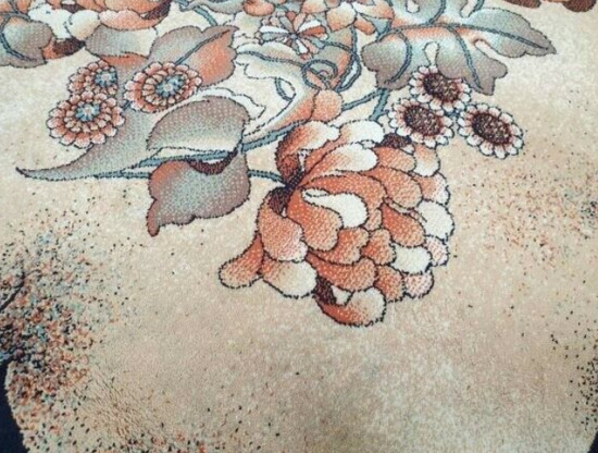 150 x 230 cm Floral Rug Beige Fringe Used Household Carpets Flooring  1
