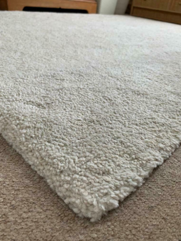 Rug Carpet Beige / White  0
