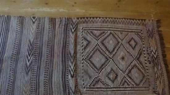 Kilim Tapestry Handmade Rug Carpet Neutral Natural Tones  0