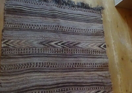 Kilim Tapestry Handmade Rug Carpet Neutral Natural Tones  2