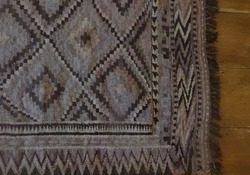Kilim Tapestry Handmade Rug Carpet Neutral Natural Tones thumb 2