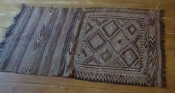Kilim Tapestry Handmade Rug Carpet Neutral Natural Tones thumb 4