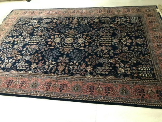 Persian Carpet Rug Hand Made / Oriental / Hand-Knotted Wool 280cm x 190cm  6