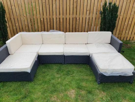 Garden Furniture - Used - Six Pieces with Cushions  0