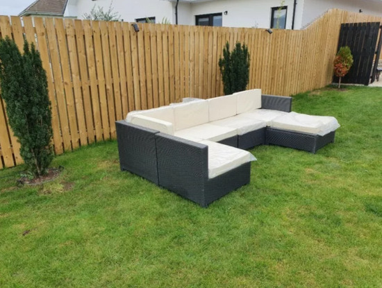 Garden Furniture - Used - Six Pieces with Cushions  1