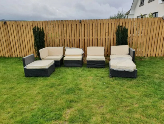 Garden Furniture - Used - Six Pieces with Cushions  2