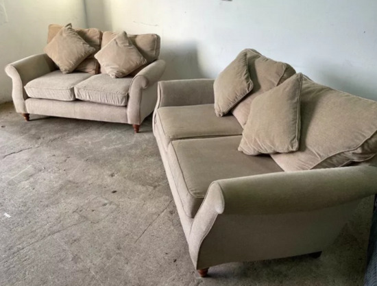 Oatmeal Next 3&2 Seater Sofas, Couches, Furniture  3