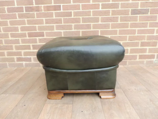 Furniture Land Leather Pouffe (UK Delivery)  1