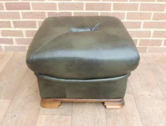 Furniture Land Leather Pouffe (UK Delivery)  2