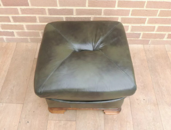 Furniture Land Leather Pouffe (UK Delivery)  3