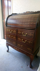 Writing Bureau Desk Vintage Antique Old Furniture Chest Drawers thumb 8