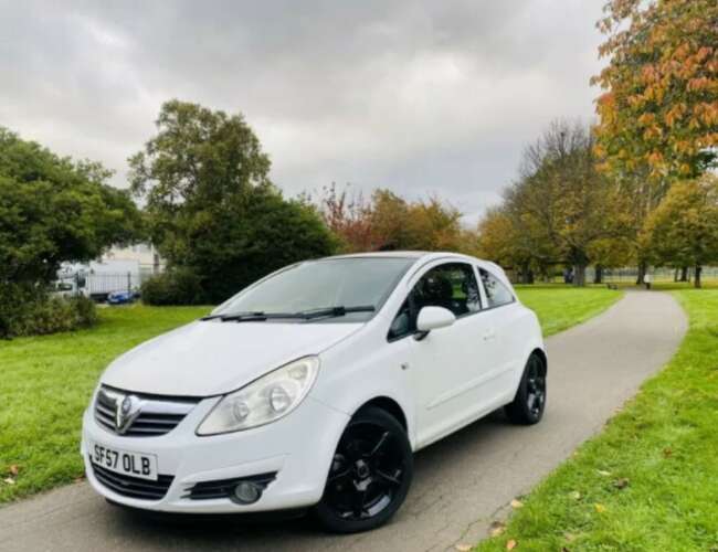 2007 Vauxhall Corsa, Manual, Petrol, Top Spec, White, Must See!!