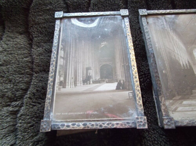 Vintage Picture/Photo Frames - Silver Metal - Convex Glass  4