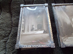 Vintage Picture/Photo Frames - Silver Metal - Convex Glass thumb-732
