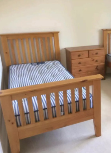 3 Piece Bedroom Furniture Set (Single Bed)  0
