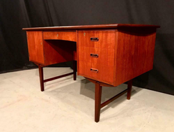 Vintage Danish Desk. Retro Teak Mid Century thumb-13990