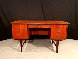 Vintage Danish Desk. Retro Teak Mid Century