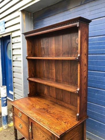 Antique Oak Dresser/ Cabinet/ Bookcase  1