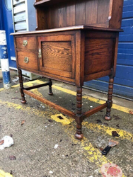 Antique Oak Dresser/ Cabinet/ Bookcase thumb-14011