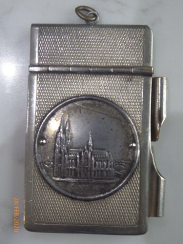 1900S White Metal Souvenir Notepad Cologne Cathedral  0