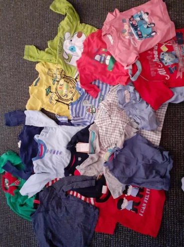 Large Bundle of Boys Baby Clothes 6-9 Months  1