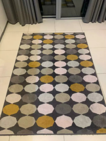 ‏low Pile Multicolor Rug Carpet Ikea  1