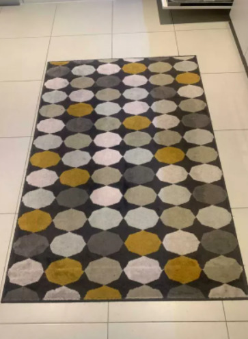‏low Pile Multicolor Rug Carpet Ikea  3