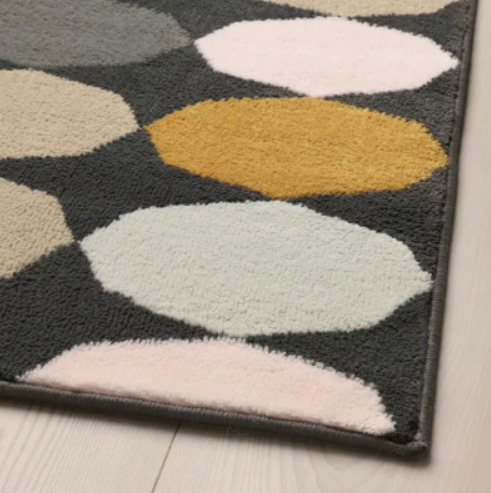 ‏low Pile Multicolor Rug Carpet Ikea  4