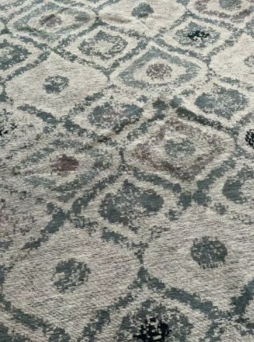 Blue Patterned Rug Carpet  1