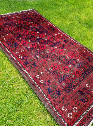 Antique Vintage Persian Hand Knotted Carpet Rug Runner  1