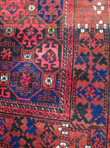 Antique Vintage Persian Hand Knotted Carpet Rug Runner  2