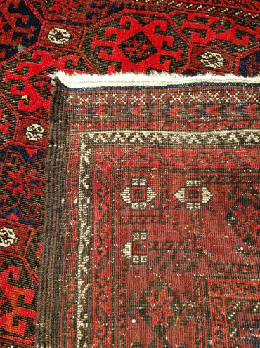 Antique Vintage Persian Hand Knotted Carpet Rug Runner  3