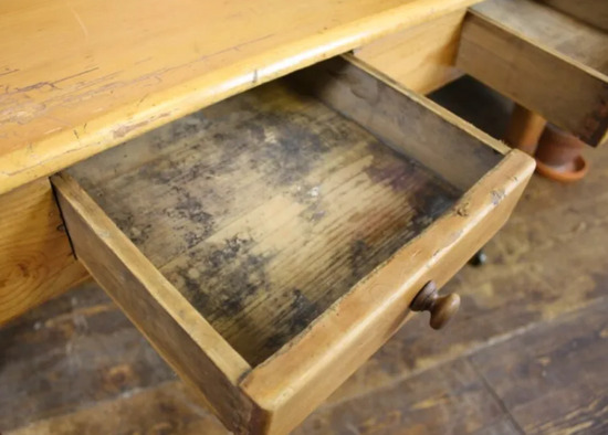 Antique Pine Washstand Retro Vintage Wooden Furniture  6