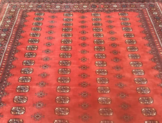 Vintage Hand Made Traditional Large Oriental Wool Red Rug Carpet  3