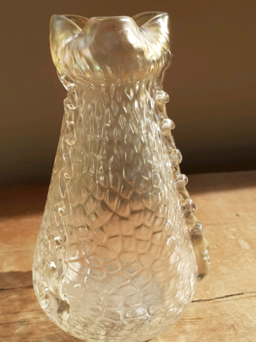 Vintage Pair Of Art Glass Vases  6