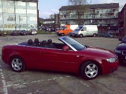  AUDI A4 1.8T 2005 RED CONVERTIBLE thumb 3