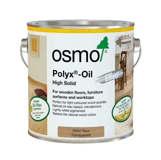 Osmo Polyx-Oil Hardwax-Oil, Effect, 3044 Raw Finish, 0.75L  0