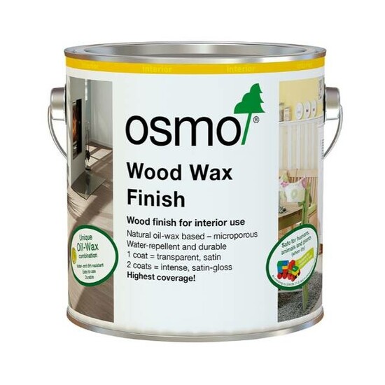 Osmo Wood Wax Finish Transparent, 3161 Ebony, 0.75L  0