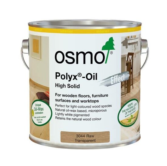 Osmo Polyx-Oil Hardwax-Oil Effect, 3044 Raw Finish, 2.5L  0