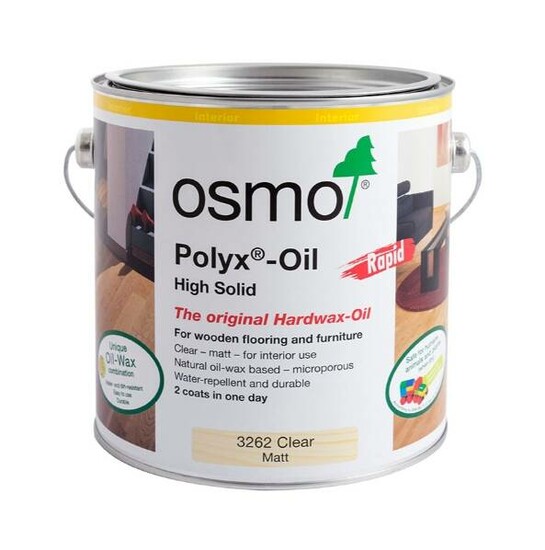 Osmo Polyx-Oil Hardwax-Oil, Rapid, 3262 Matt Finish, 0.75L  0