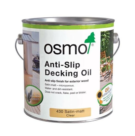 Osmo Anti-Slip Decking Oil, 430 Satin, 2.5L  0